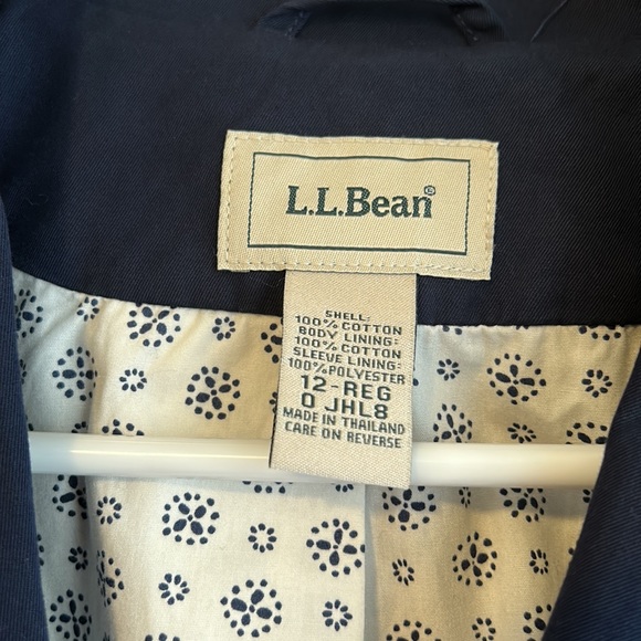 Women’s LL Bean Blue Blazer Jacket  - Size 12 - Picture 6 of 11